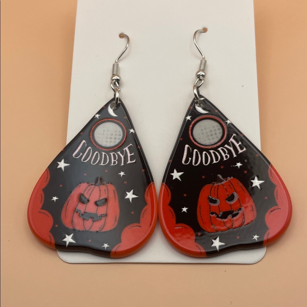 Pumpkin Planchette Earrings